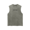 "Wake up. Thank God. Get to Work" Washed Tank