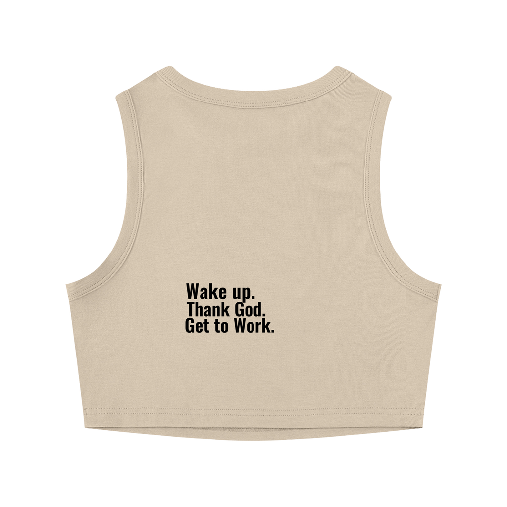 Women's Tight Crewneck Crop Tank Top