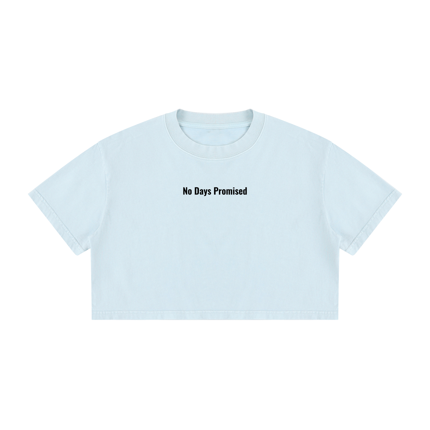 Women's Mineral Wash "Wake up. Thank God. Get to Work" Crop Tee