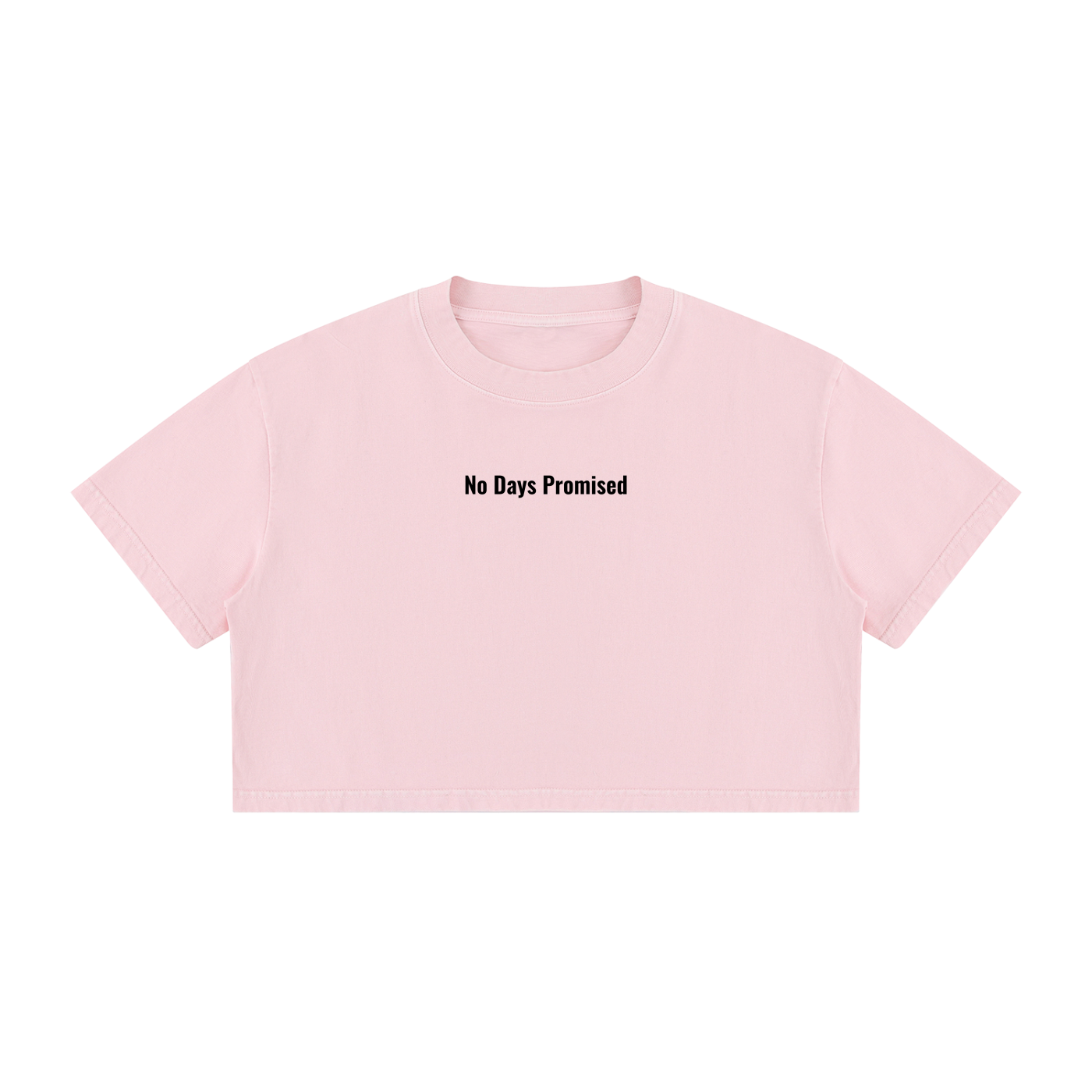 Women's Mineral Wash "Wake up. Thank God. Get to Work" Crop Tee
